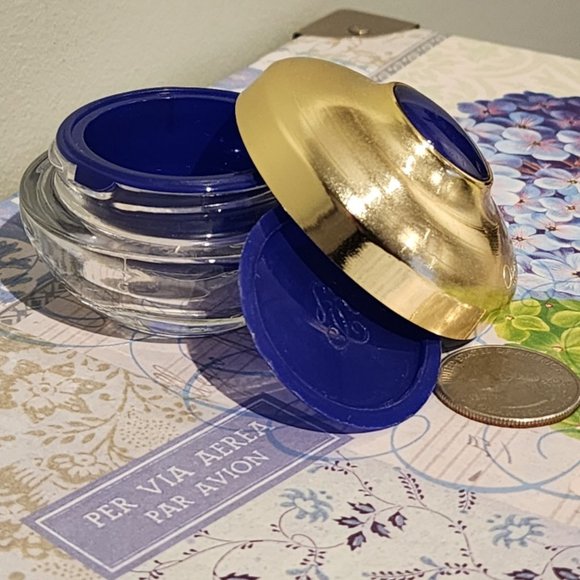 Vintage Guerlain Orchidee Imperiale Cream Container with gold Tone Metal Lid #2 - Picture 5 of 10